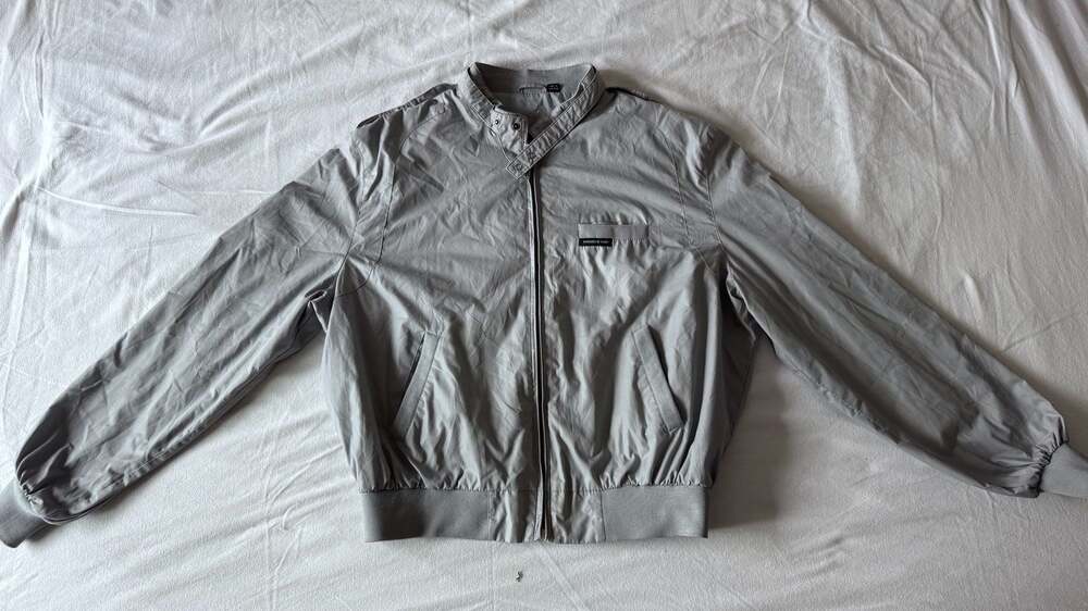 Members Only Iconic Racer Jacket Light Grey Size 46